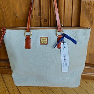 Dooney & Bourke Pebble Leather Wren Zip Tote Bag